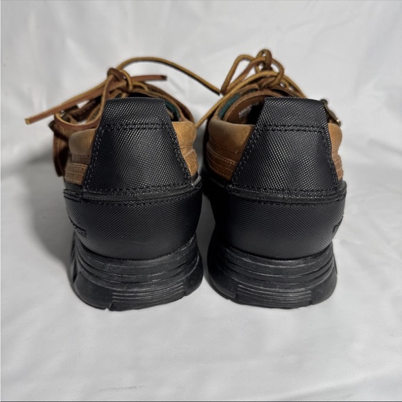 Y2K Vtg Polo Sport Ralph Lauren Leather Trail Shoes Men 10.5 D Brown Duck Toe - Picture 5 of 7